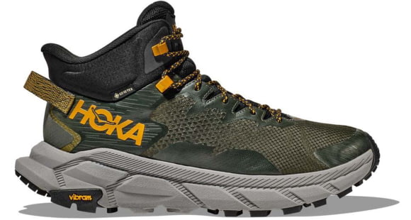 Hoka Trail Code GTX Hiking Shoes - Mens, Duffel Bag/Avocado, 7.5D, 1123165-DBAV-07.5D