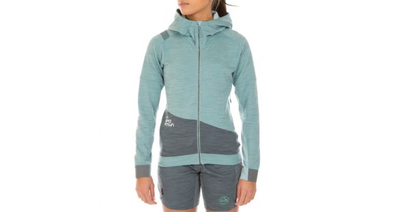 La Sportiva Aim Hoody - Women's, Stone Blue/Slate, Small, I87-904903-S