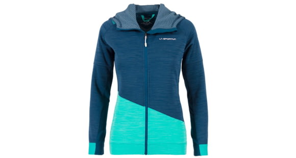 La Sportiva Aim Hoody - Women's, Opal/Aqua, Medium, I87-618615-M