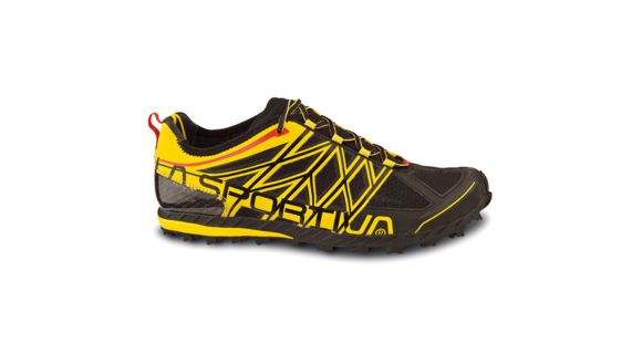 La Sportiva Anakonda Trail Running Shoe - Men's-Black/Yellow-Medium-41