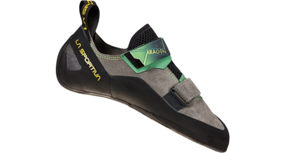 La Sportiva Aragon Climbing Shoes - Men's, Clay/Jasmine Green, 41, ZFCS022-G09E17-41