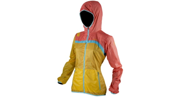 La Sportiva Breeze Jacket - Women's -Yellow/Coral-Medium