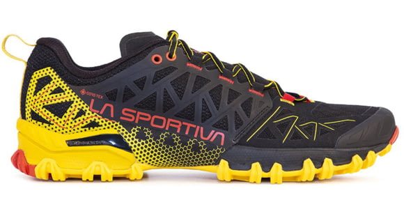 La Sportiva Bushido II GTX Running Shoes - Men's, Black/Yellow, 45.5, Medium, 46Y-999100-45.5