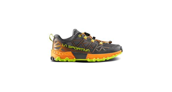 La Sportiva Bushido II Jr Shoes - Kid's, Carbon/Hawaiian Sun, 26, 56L-900208-26