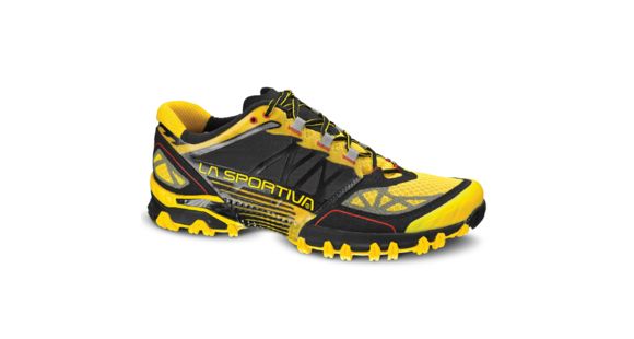 La Sportiva Bushido Trail Running Shoe - Men's-Yellow/Black-Medium-41.5