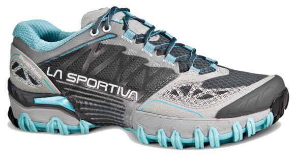 La Sportiva Bushido Trail Running Shoe - WoMen's, Grey/Ice Blue-Medium-38