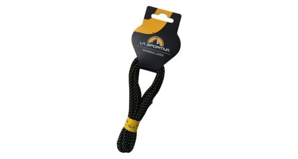 La Sportiva Climbing Shoe Laces, BLACK/YELLOW, 150, 39U-BY-150