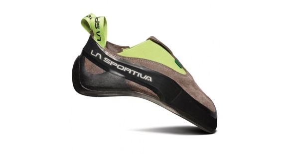 La Sportiva Cobra Eco Climbing Shoes - Men's, Falcon Brown/Apple Green, 40.5, Medium, 20O-804705-40.5