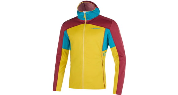 La Sportiva Cosmic Hoody - Men's, Moss/Sangria, Small, L69-723320-S