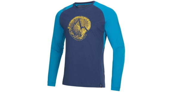 La Sportiva Cross Section Long Sleeve - Men's, Night Blue/Crystal, Extra Large, N77-629635-XL