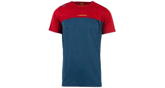 La Sportiva Crunch T-Shirt - Men's, Opal/Chili, Medium, N17-618309-M