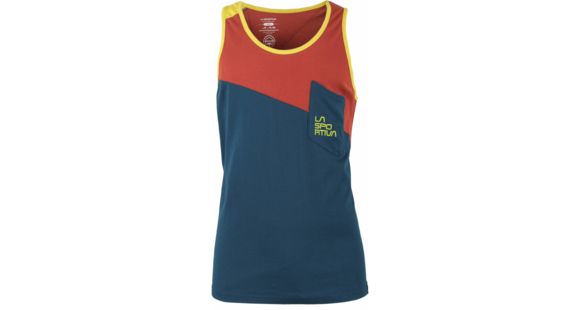 La Sportiva Dude Tank - Men's, Brick/Ocean, Large