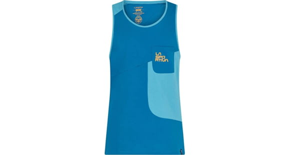 La Sportiva Dude Tank - Men's, Space Blue/Topaz, Small, N43-623624-S