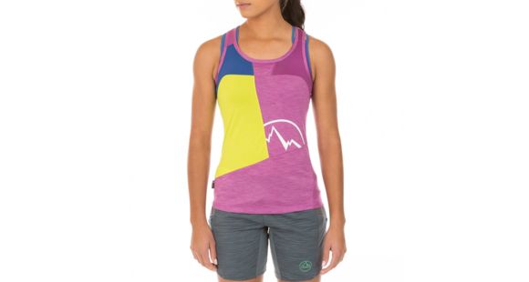 La Sportiva Earn Tank - Women's, Purple/Apple Green, Small, I85-500705-S