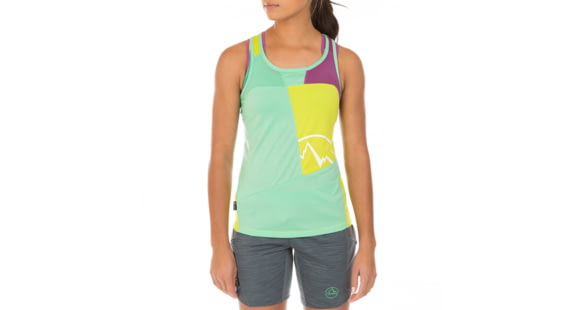 La Sportiva Earn Tank - Women's, Jade Green/Apple Green, Extra Large, I85-704705-XL