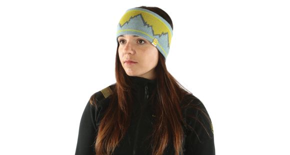 La Sportiva Elysium Headband - Men's, Citronelle/Stone Blue-L/XL