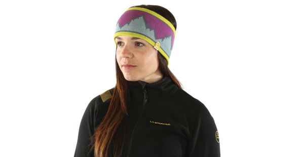 La Sportiva Elysium Headband - Men's, Purple/Stone Blue-L/XL