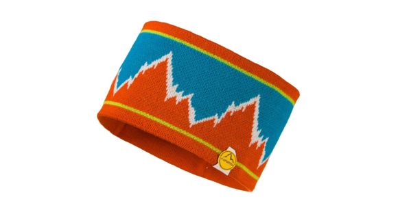 La Sportiva Elysium Headband, Tropic blue/Pumpkin, Large, X71-614204-L