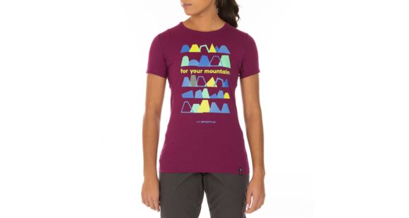 La Sportiva For Your Mountain T-Shirt - Women's, Plum, Small, I77-501501-S