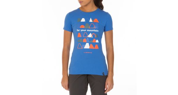 La Sportiva For Your Mountain T-Shirt - Women's, Cobalt Blue, Medium, I77-613613-M