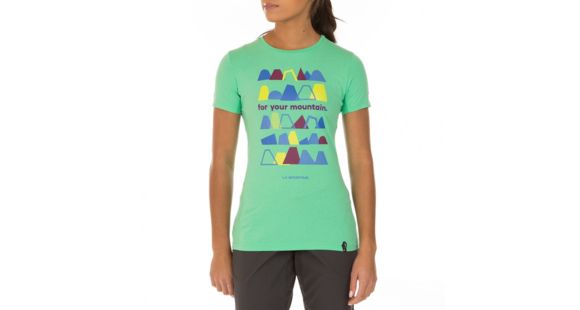 La Sportiva For Your Mountain T-Shirt - Women's, Jade Green, Medium, I77-704704-M
