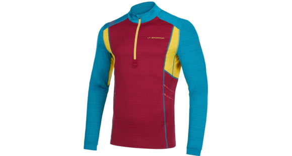 La Sportiva Galaxia Long Sleeve - Men's, Sangria/Crystal, Large, L65-320635-L