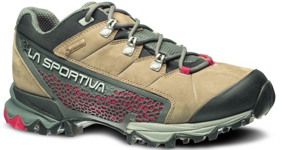 La Sportiva Genesis Low GTX Hiking Shoe - WoMen's, Taupe/Berry-Medium-40.5