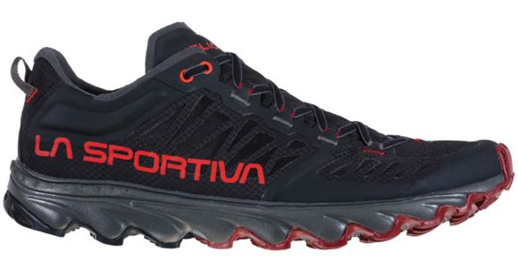 La Sportiva Helios III Trailrunning Shoes - Men's, Black/Poppy, 41.5, 46D-999311-41.5