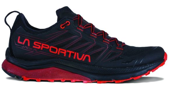 DEMO, La Sportiva Jackal Running Shoes - Men's, Black/Poppy, 44, Medium, 46B-999311-44
