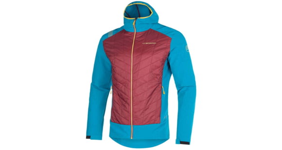 La Sportiva Kap Hybrid Hoody - Men's, Sangria/Crystal, Extra Large, L73-320635-XL