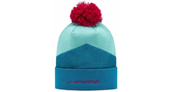 La Sportiva Knitty Beanie, Crystal/Turquoise, Small, Y58-635616-S