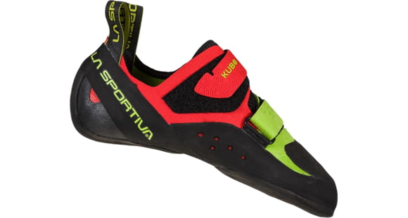 La Sportiva Kubo Climbing Shoes - Men's, Goji/Neon, 41.5, ZFCS024-R14E20-41.5