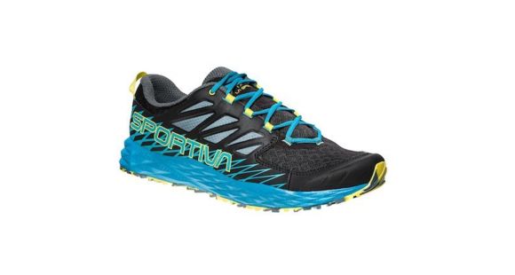La Sportiva Lycan Mountain Running Shoe - Men's, Black/Tropic Blue, 44 Euro, 36K-999614-44