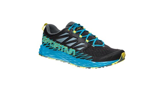La Sportiva Lycan Trail Running Shoe - Men's, Black/Tropic Blue, 42.5, 36K-999614-42.5