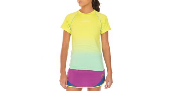 La Sportiva Medea T-Shirt - Women's, Jade Green/Apple Green, Medium, K51-704705-M