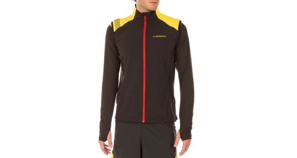 La Sportiva Mistral Vest - Men's, Black/Yellow, Large, J73-999100-L