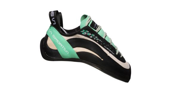 La Sportiva Miura Climbing Shoes - Women's, White/Jade Green, 40.5, Medium, 20K-000704-40.5
