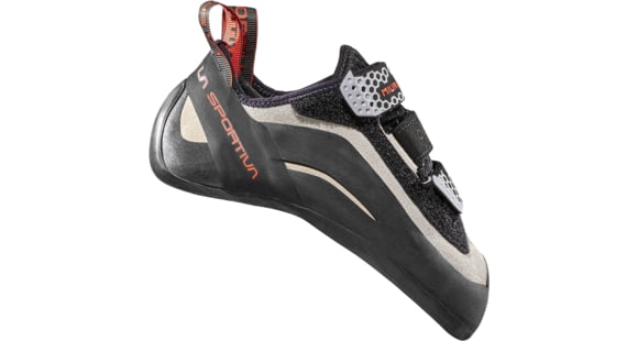 La Sportiva Miura VS Climbing Shoes - Women's, White/Cherry Tomato, 34, ZFCS037-W00R22-34