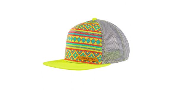La Sportiva Moose Trucker Hat, Cloud/Garnet, Large, X99-907308-L