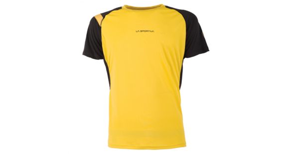 La Sportiva Motion T-Shirt - Men's, Yellow/Black, Extra Large, J50-100999-XL