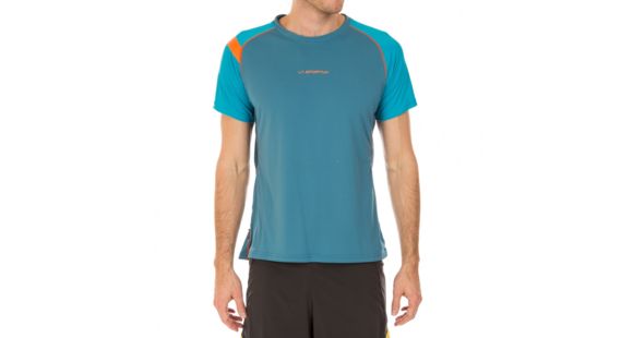 La Sportiva Motion T-Shirt - Men's, Lake/Tropic Blue, Small, J50-607614-S