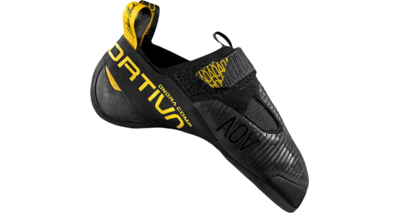 La Sportiva Ondra Comp Climbing Shoes - Men's, Black/Yellow, 43, 40S-999100-43