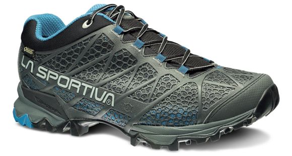 La Sportiva Primer Low GTX Hiking Shoe - Men's-Carbon/Blue-Medium-38