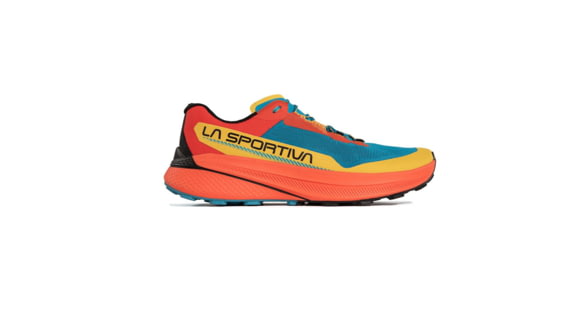 La Sportiva Prodigio Running Shoes - Men's, Tropic Blue/Cherry Tomato, 48, 56Q-614322-48