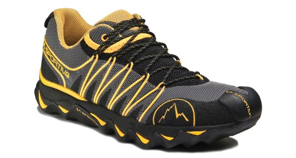 La Sportiva Quantum Trail Running Shoe - Men's-11 US-Black/Yellow