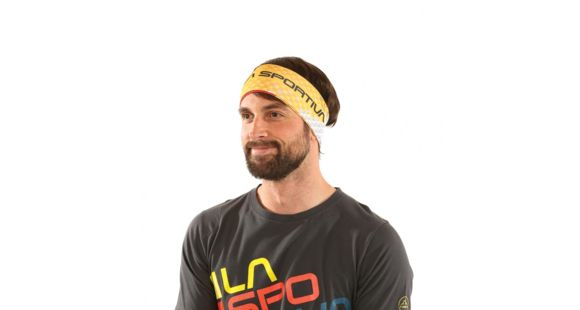 La Sportiva Race Headband - Men's, Black/Yellow, Large, X51-999100-L