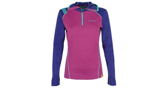 La Sportiva Saturn Hoody - Women's, Purple/Iris blue, Extra Small, C34-500611-XS