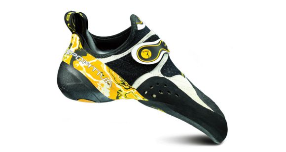 La Sportiva Solution Climbing Shoe - Men's, White/Yellow-38