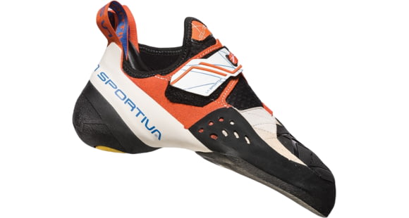 La Sportiva Solution Climbing Shoes - Women's, White/Lily Orange, 41.5, ZFCS014-W00O03-41.5