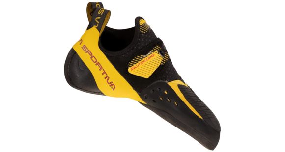 La Sportiva Solution Comp Climbing Shoes - Men's, Black/Yellow, 43, Medium, 20Z-999100-43